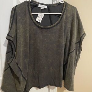 NWT All Saints Women's Black Top